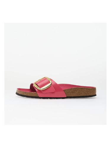Сникърси Birkenstock Madrid Big Buckle Natural Leather Patent Women High-Shine Fuchsia Tulip EUR 36