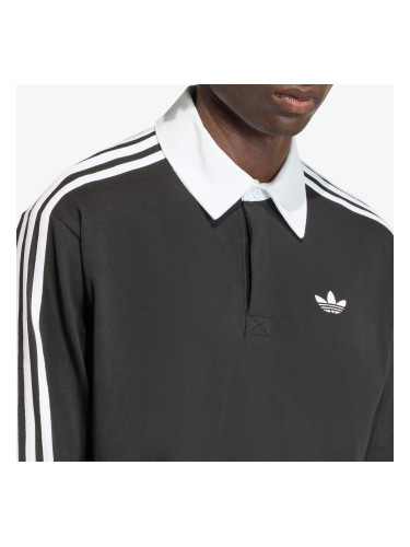 Тениска adidas x Oasis 3-Stripes Rugby Longsleeve Polo Black L