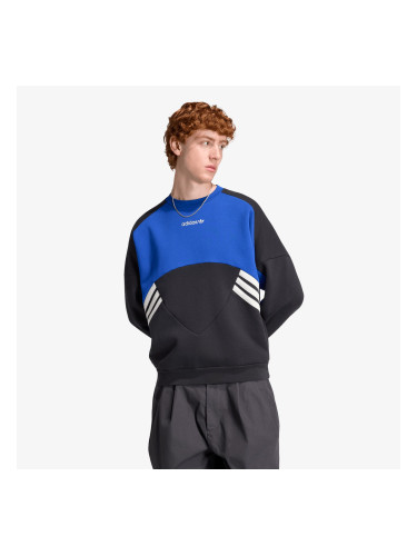 Суитшърт adidas Cutline Crewneck Sweatshirt Black/ Team Royal Blue S