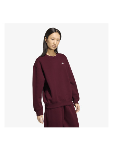 Суитшърт adidas Essentials Crew Long Fleece Os Sweatshirt Maroon XL