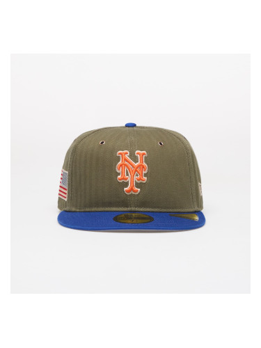 Шапка New Era 59FIFTY MLB American Herringbone New York Mets Official Team Color 7