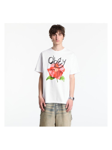 Тениска OBEY Watercolor Poppy White L