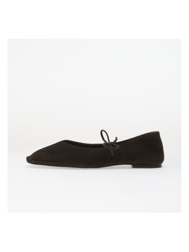 Alohas Sway Suede Coffee Brown Leather Ballet Flats Coffee Brown 36