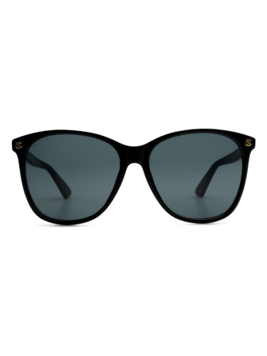 Gucci GG0024S 001 58 - квадратна слънчеви очила, дамски, черни