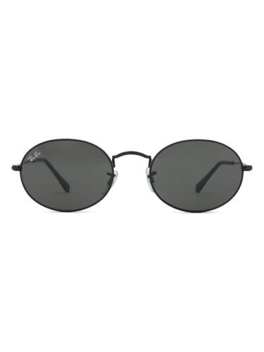 Ray-Ban Oval RB3547 002/B1 - кръгла слънчеви очила, unisex, черни