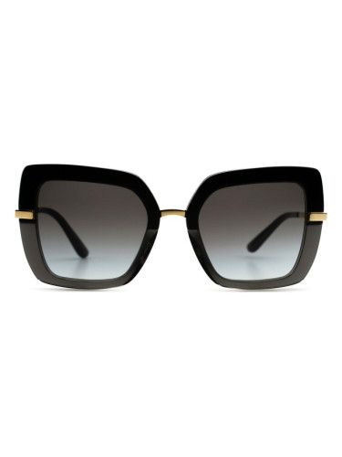 Dolce & Gabbana 0DG 4373 32468G 52 - квадратна слънчеви очила, дамски, черни