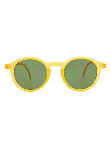 Izipizi Sun Junior #D Yellow Honey (за възраст 5 - 10 години) - кръгла слънчеви очила, детски, жълти