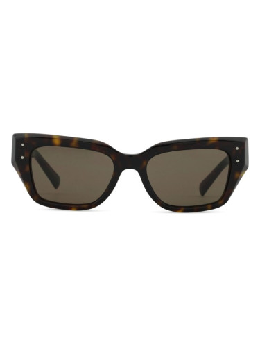 Dolce & Gabbana 0DG 4462 502/73 52 - правоъгълна слънчеви очила, дамски, кафяви