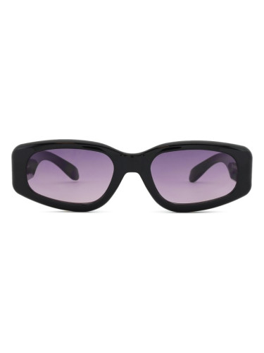 Izipizi Sun #Crush Violet Vortex - правоъгълна слънчеви очила, unisex, черни