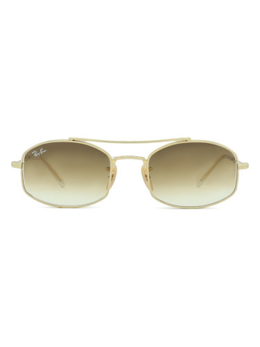 Ray-Ban RB3719 001/51 - правоъгълна слънчеви очила, unisex, златни