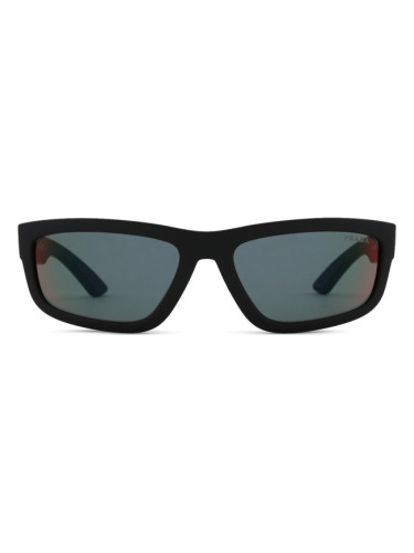 Prada Linea Rossa 0PS 05ZS DG008F 59 - правоъгълна слънчеви очила, мъжки, черни, огледални