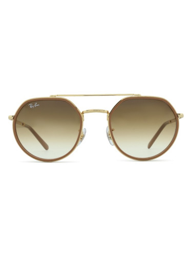 Ray-Ban RB3765 001/51 53 - кръгла слънчеви очила, unisex, златни