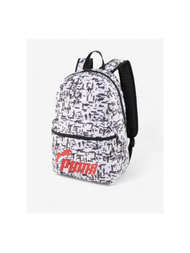 PUMA Phase All Over Printed Backpack White/Black