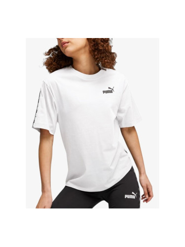 PUMA Ess Tape Tee White