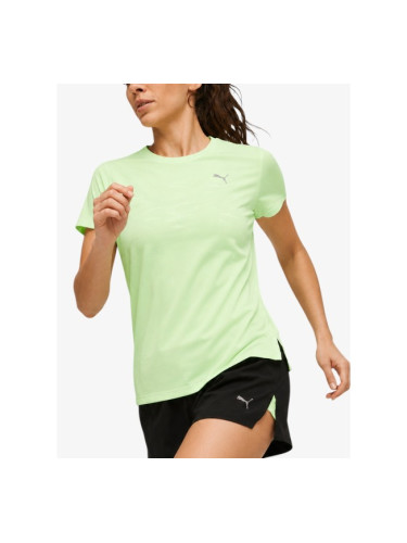 PUMA Run Favorite Heathe Ss Tee Green