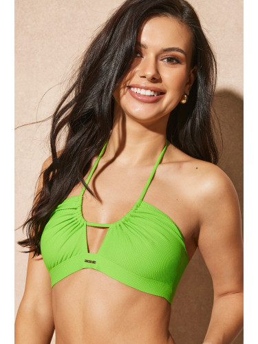 Горнище на бански костюм Neon Green