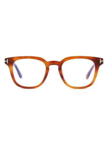 Tom Ford FT5999-K-B 053 49 - диоптрични очила, квадратна, unisex, кафяви