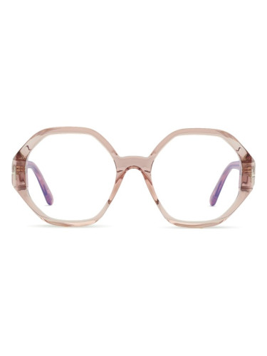 Tom Ford FT5967-B 072 53 - диоптрични очила, кръгла, дамски, розови