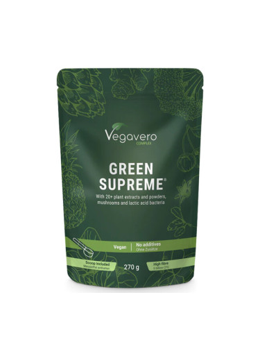 Комплекс от зелени суперхрани + пробиотици 270 g прах | Vegavero