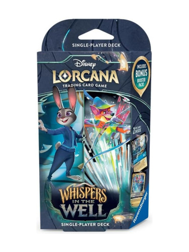  Disney Lorcana TCG: Whispers in the Well Starter Deck - Judy Hopps &amp; Robin Hood