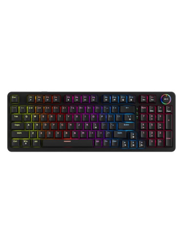  Механична клавиатура Marvo - Arma 98 KG937, TNT Peach Linear, 98%, RGB, черна