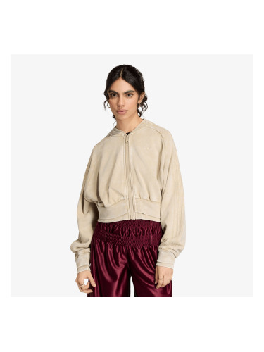 Суитшърт adidas Sst Double Layered Cropped Track Top Khaki Three XL