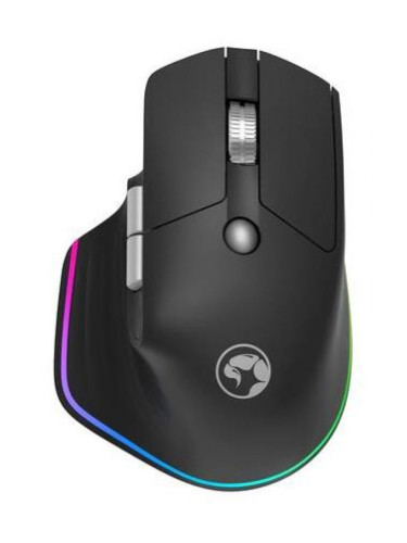  Гейминг мишка Marvo - G803 BK, оптична, безжична, RGB, черна