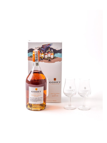 Коняк Годе VSOP 0,7 л + чаши