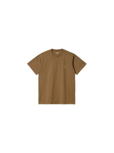 Carhartt WIP S/S Chase T-Shirt Brown I026391_00Y_XX Мъже - Тениски Carhartt WIP - Кафяв - I026391_00Y_XX-L - Size: L