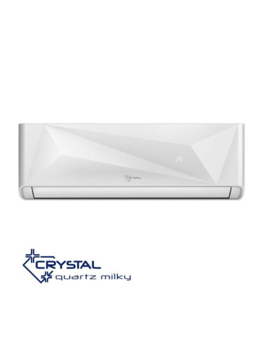 Инверторен климатик Crystal QUARTZ MILKY 12 000 btu, Wi-Fi, 4D въздушен поток, А+++
