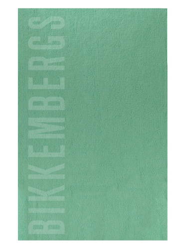 Зелена плажна кърпа Bikkembergs