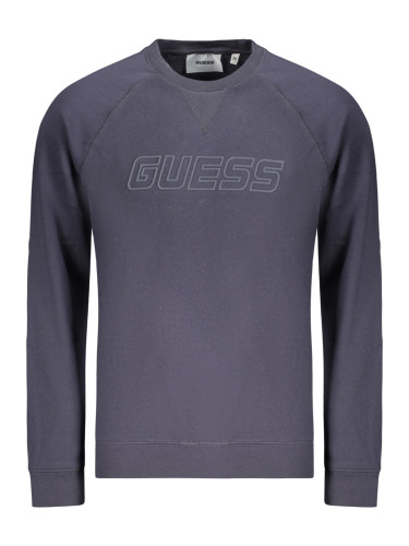 Мъжки син суитшърт с цип GUESS JEANS