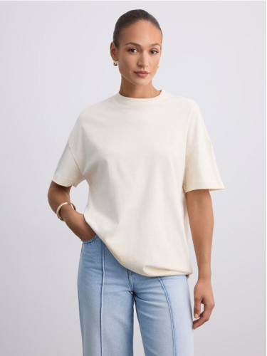 Mohito - LADIES` T-SHIRT - бежово