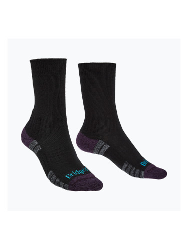 Дамски чорапи Bridgedale Lightweight Merino Performance Boot Original black/purple
