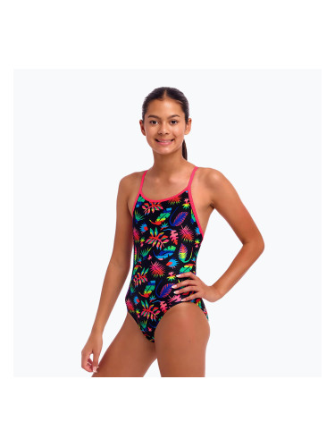 Детски цял бански костюм Funkita Diamond Back One Piece lost leaf