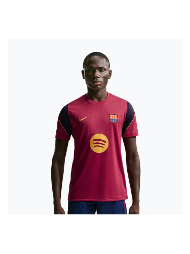 Мъжка футболна фланелка Nike FC Barcelona Strike Soccer Dri-Fit noble red/blackened blue/mineral yellow