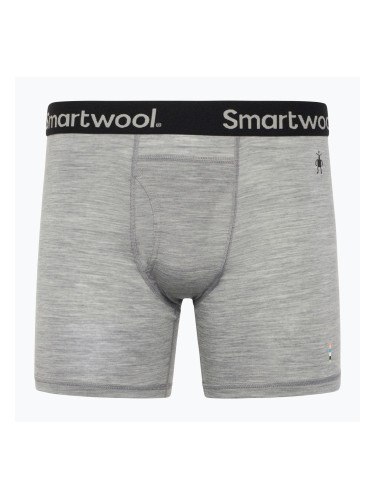 Мъжки термо боксерки Smartwool Merino Boxer Brief light grey heather