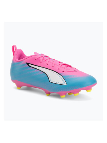 Детски футболни обувки PUMA Ultra 6 Play FG/AG Jr poison pink/puma wht/sun stream/bright aqua/puma blk