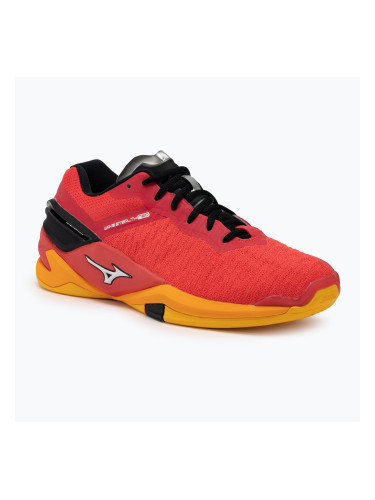 Мъжки обувки за хандбал Mizuno Wave Stealth Neo radiant red/white/carrot curl