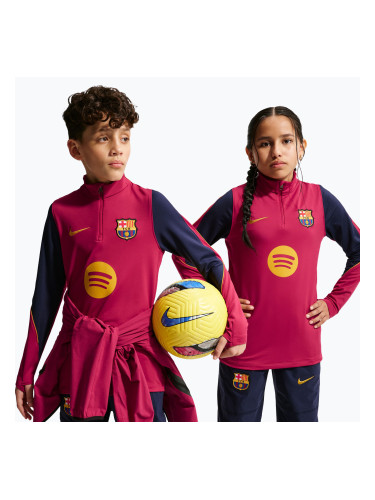 Детски футболен суитшърт Nike FC Barcelona Strike Dri-Fit Soccer Knit Drill Top