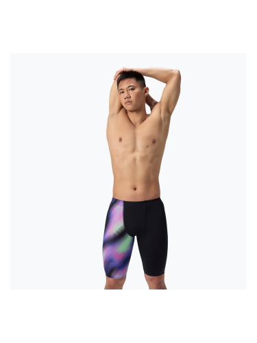 Мъжки шорти за плуване тип клин Speedo ML One-Leg Printed blurry glass/black