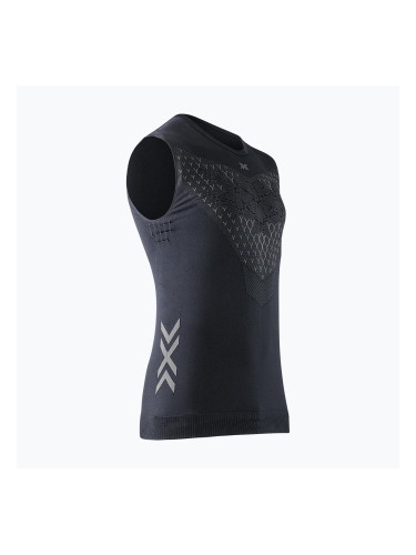 Koszulka do biegania męska X-Bionic Twyce Run Singlet black/charcoal