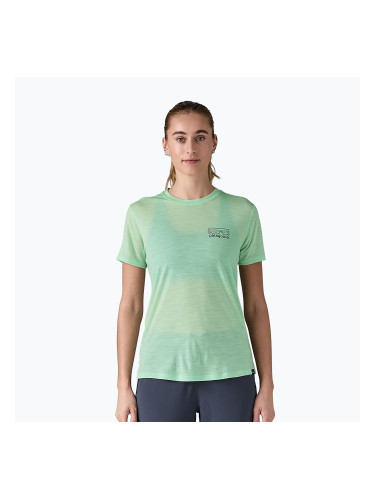 Дамска риза Patagonia Cap Cool Merino Blend Graphic Shirt fitz roy загуба: изплакнато зелено