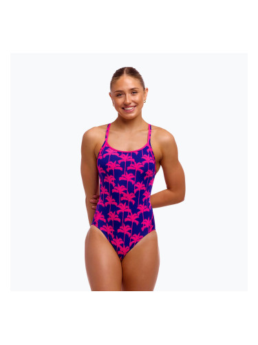 Дамски цял бански костюм Funkita Diamond Secure One Piece pinky palms