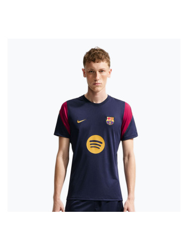 Мъжка футболна фланелка Nike FC Barcelona Strike Soccer Dri-Fit blackened blue/noble red/mineral yellow