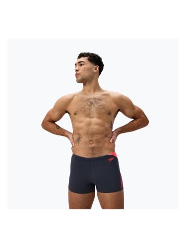 Мъжки боксерки за плуване Speedo Hyper Boom Splice grey lead/neon coral