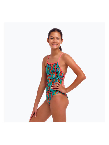 Детски цял бански костюм Funkita Strapped In One Piece swan see swan