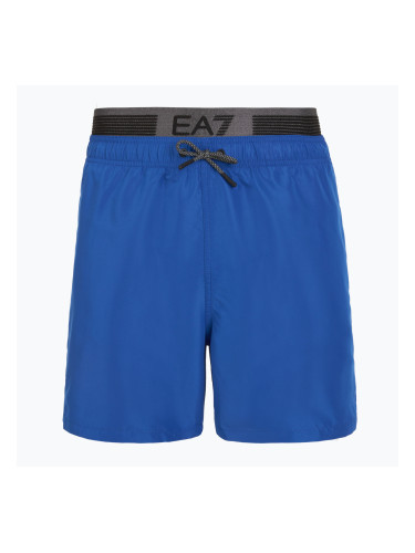 Мъжки бански EA7 Emporio Armani Logo Tape Boxer тюркоазено море