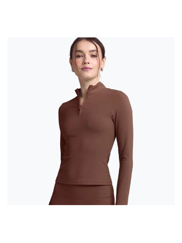 Дамски анцуг с дълъг ръкав JOYINME Motion LS 1/4 Zip chestnut