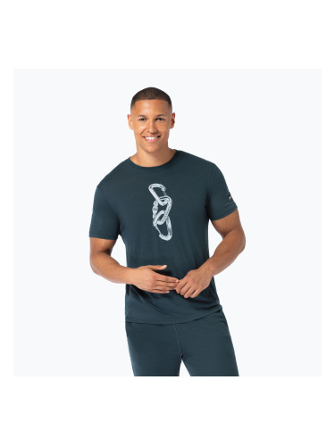 Мъжка тениска super.natural Carabineri Tee blueberry/vapor grey